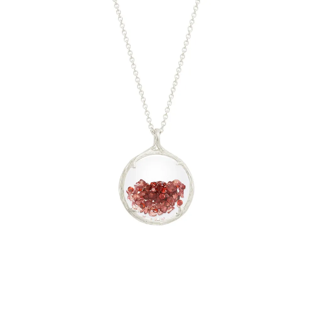Small Birthstone Shaker Necklace
