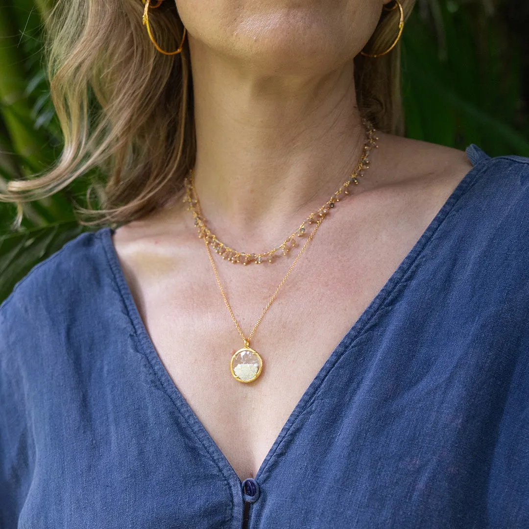 Small Birthstone Shaker Necklace