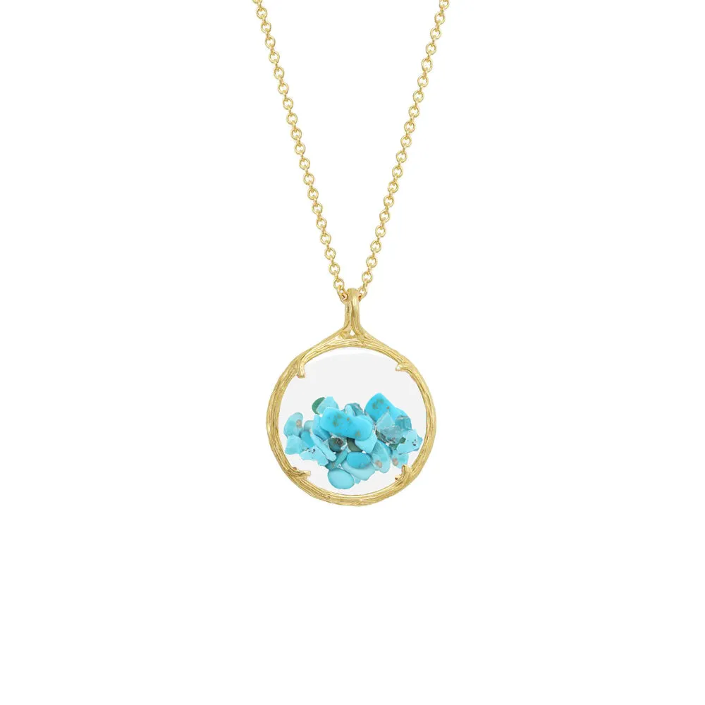 Small Birthstone Shaker Necklace