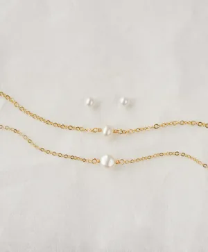 Solid Gold Essential Pearl Set