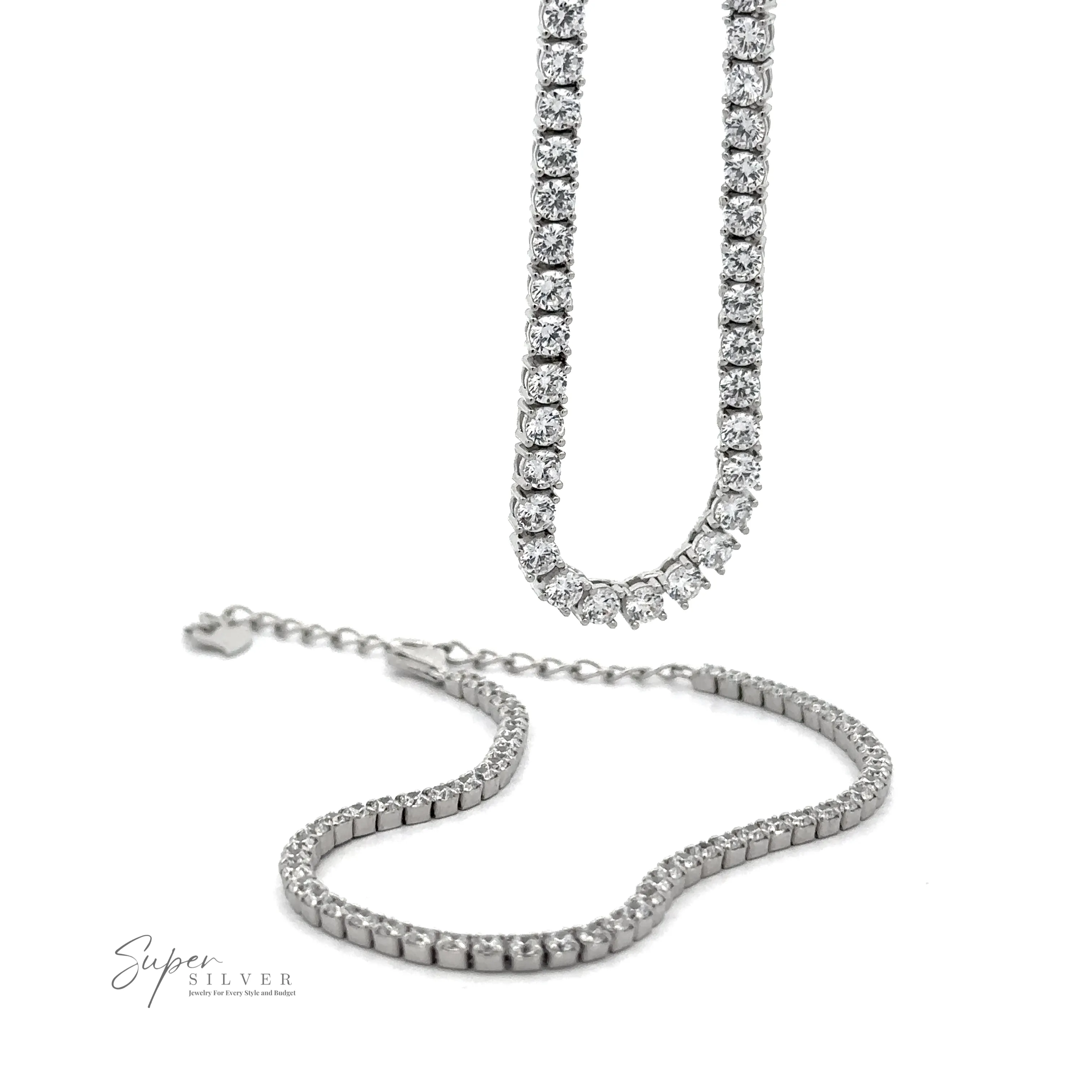 Square Cubic Zirconia Tennis Bracelet