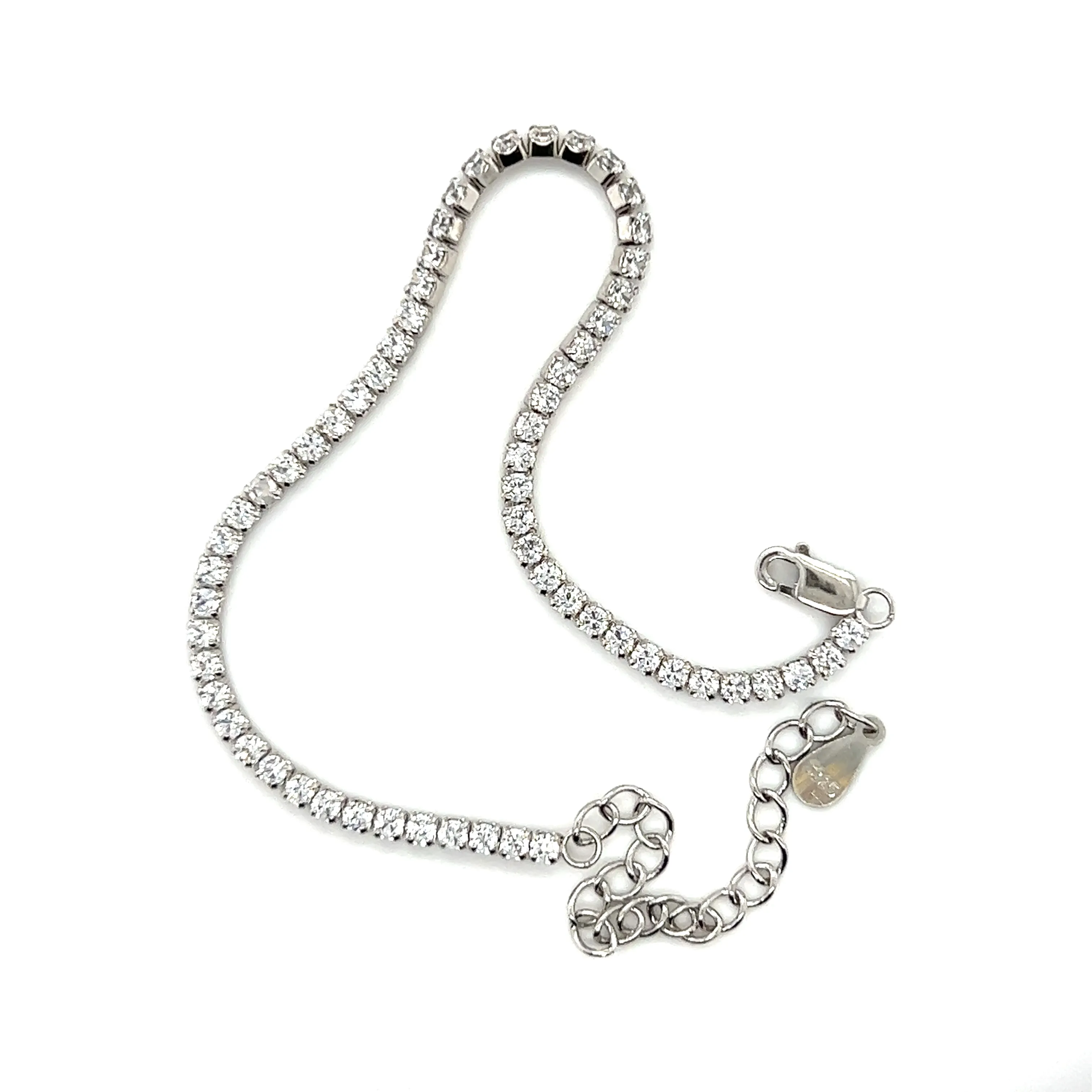 Square Cubic Zirconia Tennis Bracelet