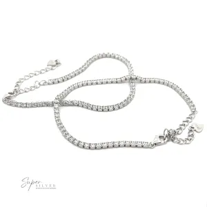 Square Cubic Zirconia Tennis Bracelet