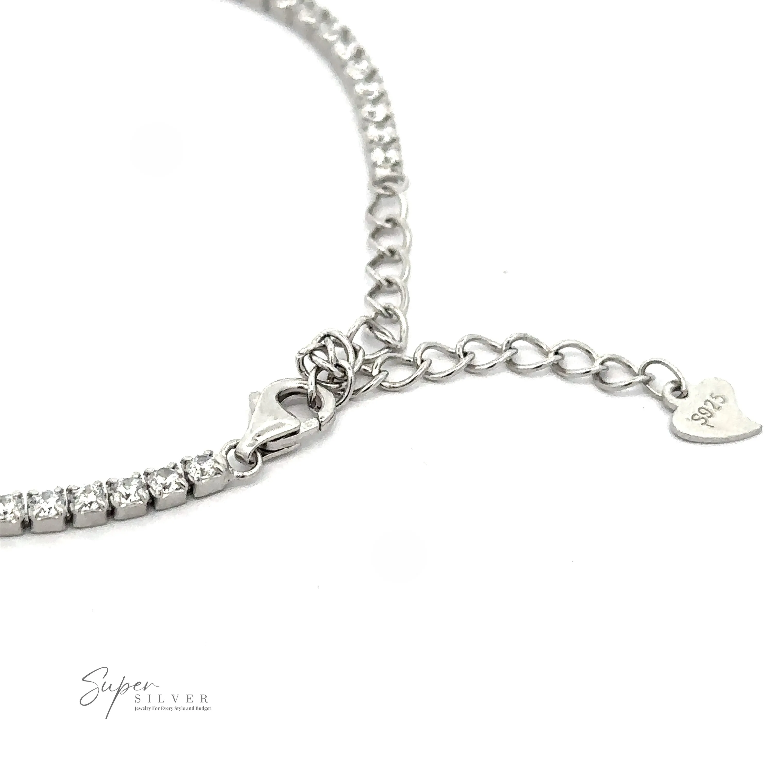 Square Cubic Zirconia Tennis Bracelet