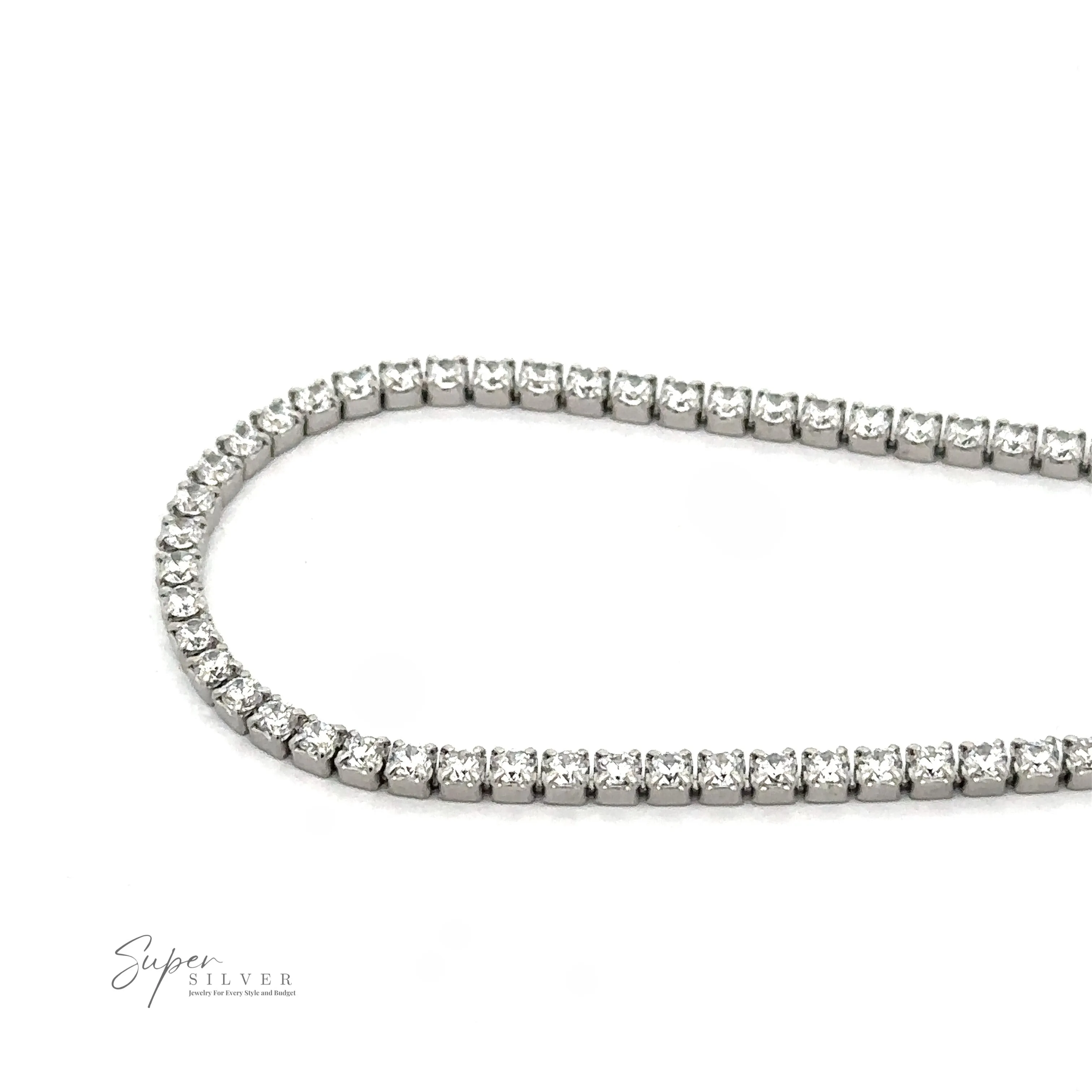 Square Cubic Zirconia Tennis Bracelet