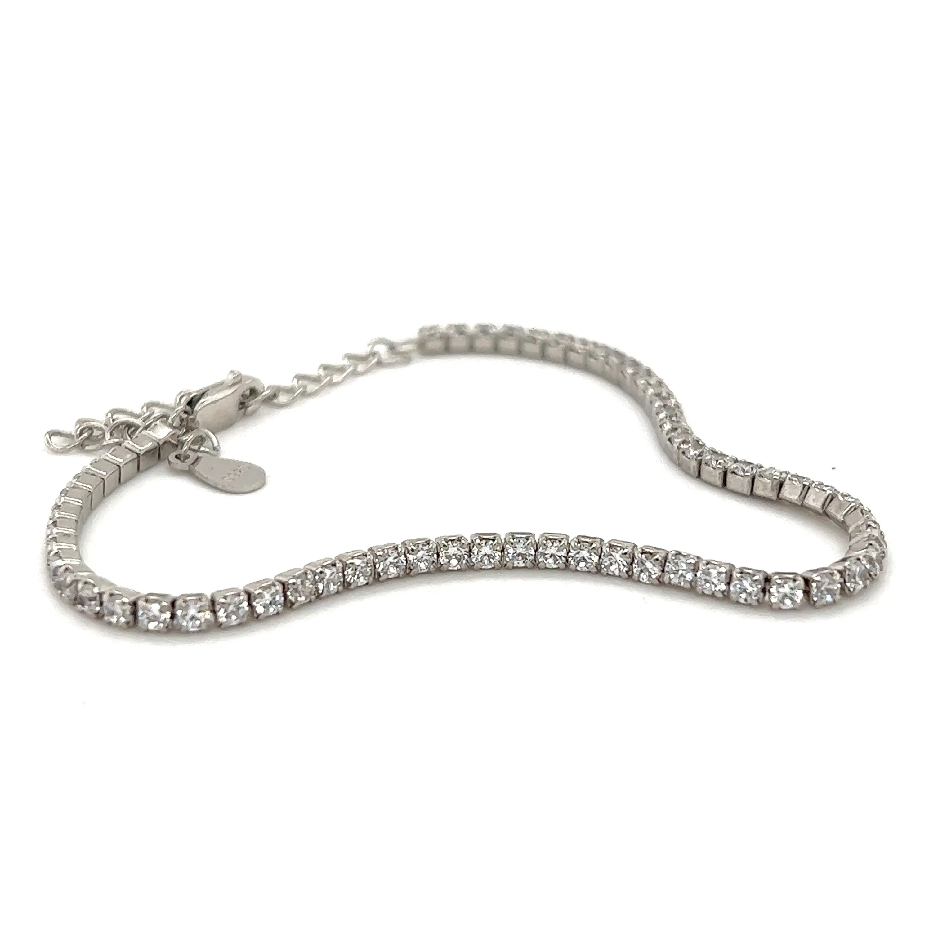 Square Cubic Zirconia Tennis Bracelet
