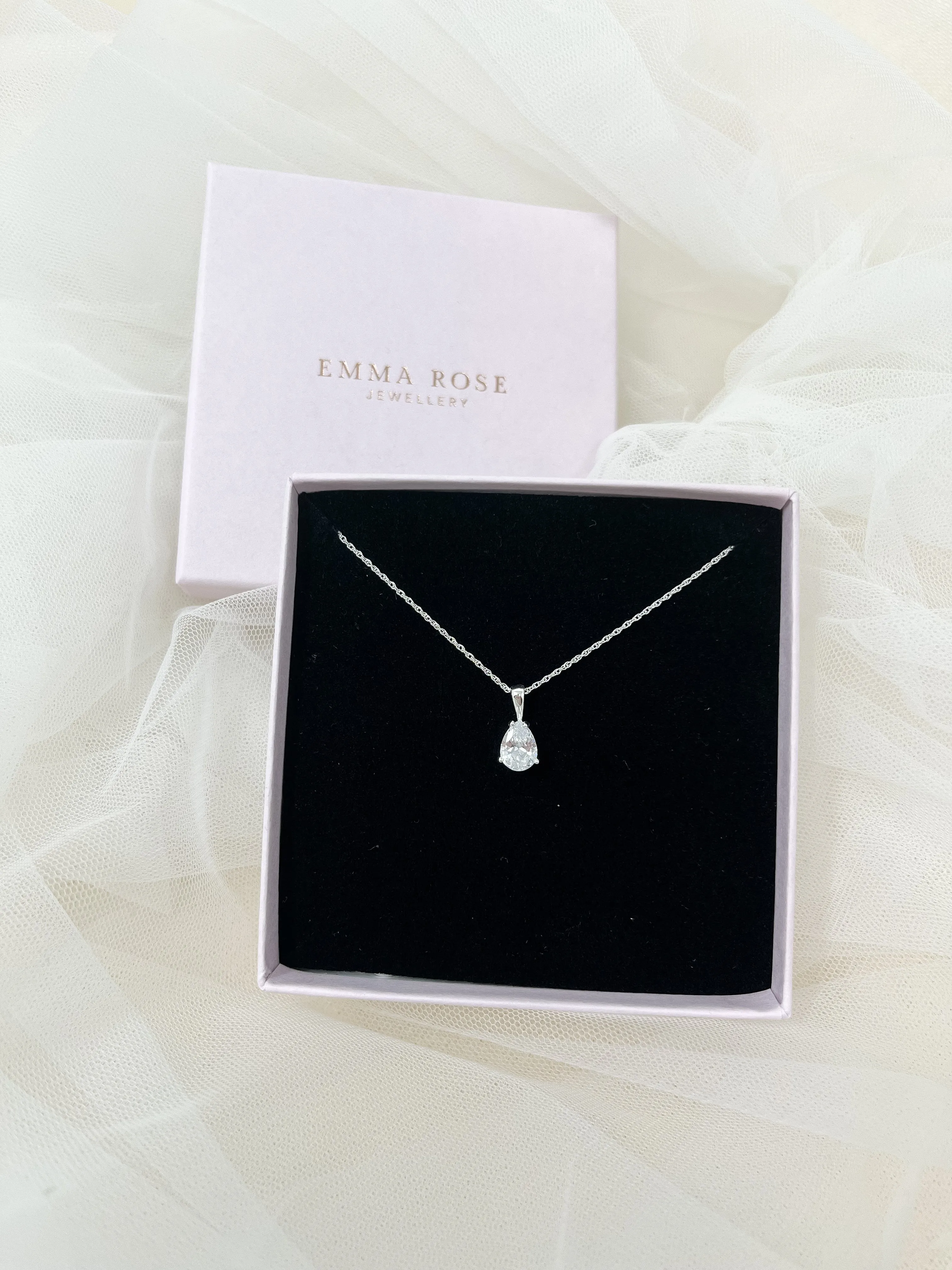 Sterling Silver Pear Stud Bracelet