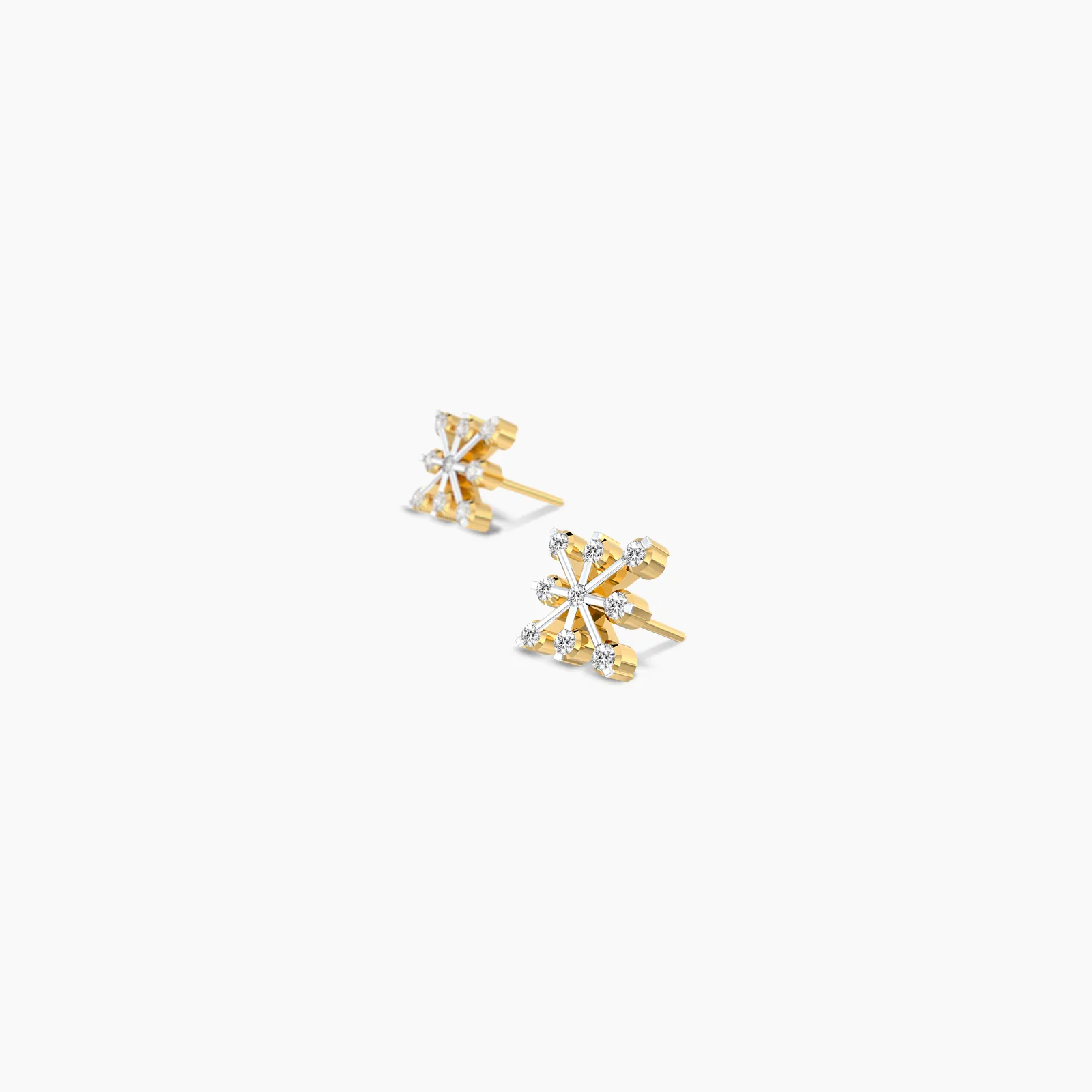 Striking Nakshatra diamond stud earrings