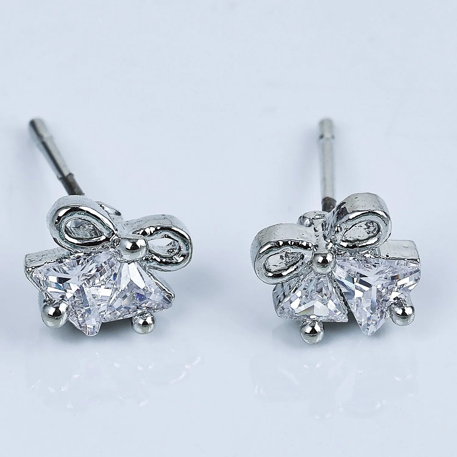Sukkhi Striking Rhodium Plated Studs Earrings For Women