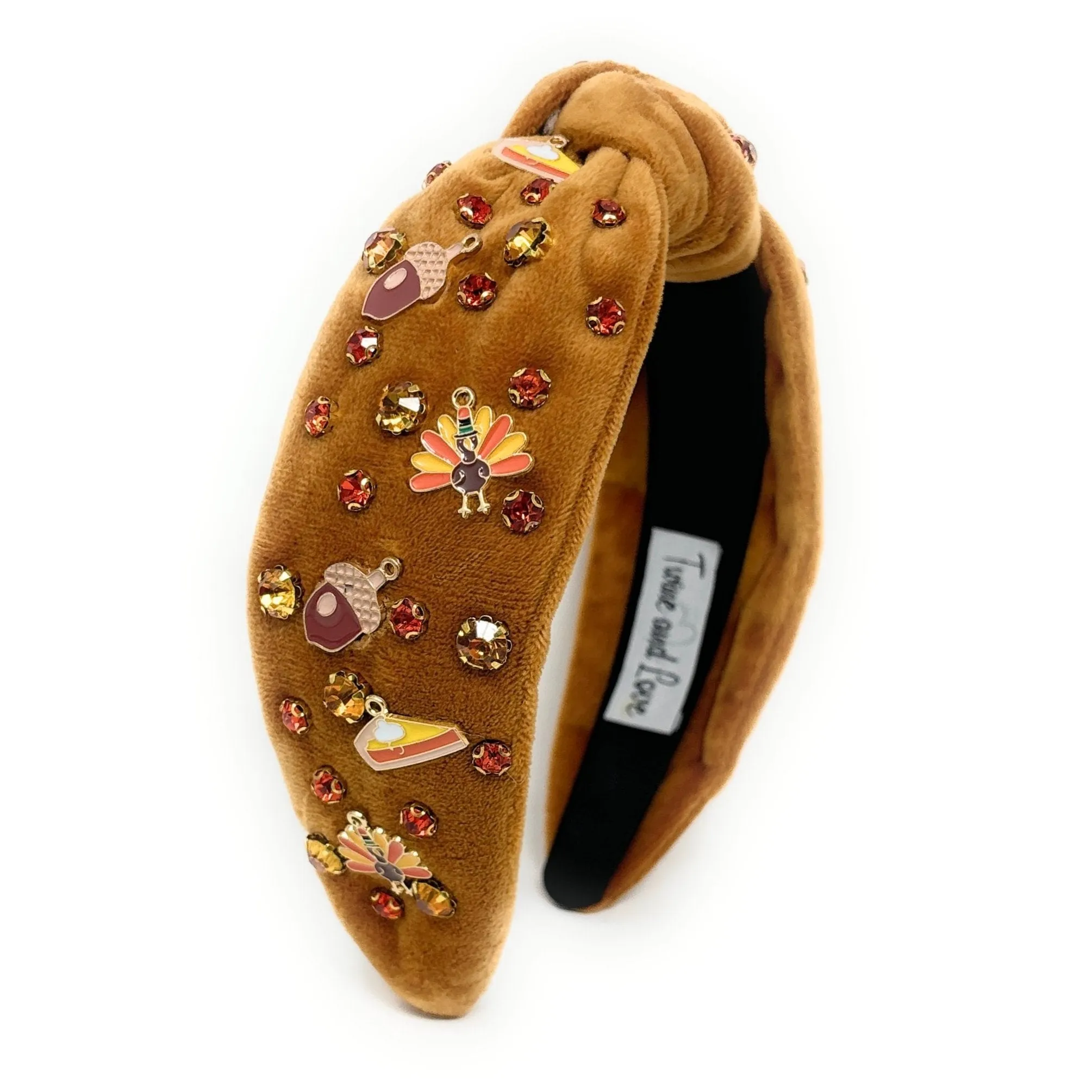 Thanksgiving Jeweled Knot Headband