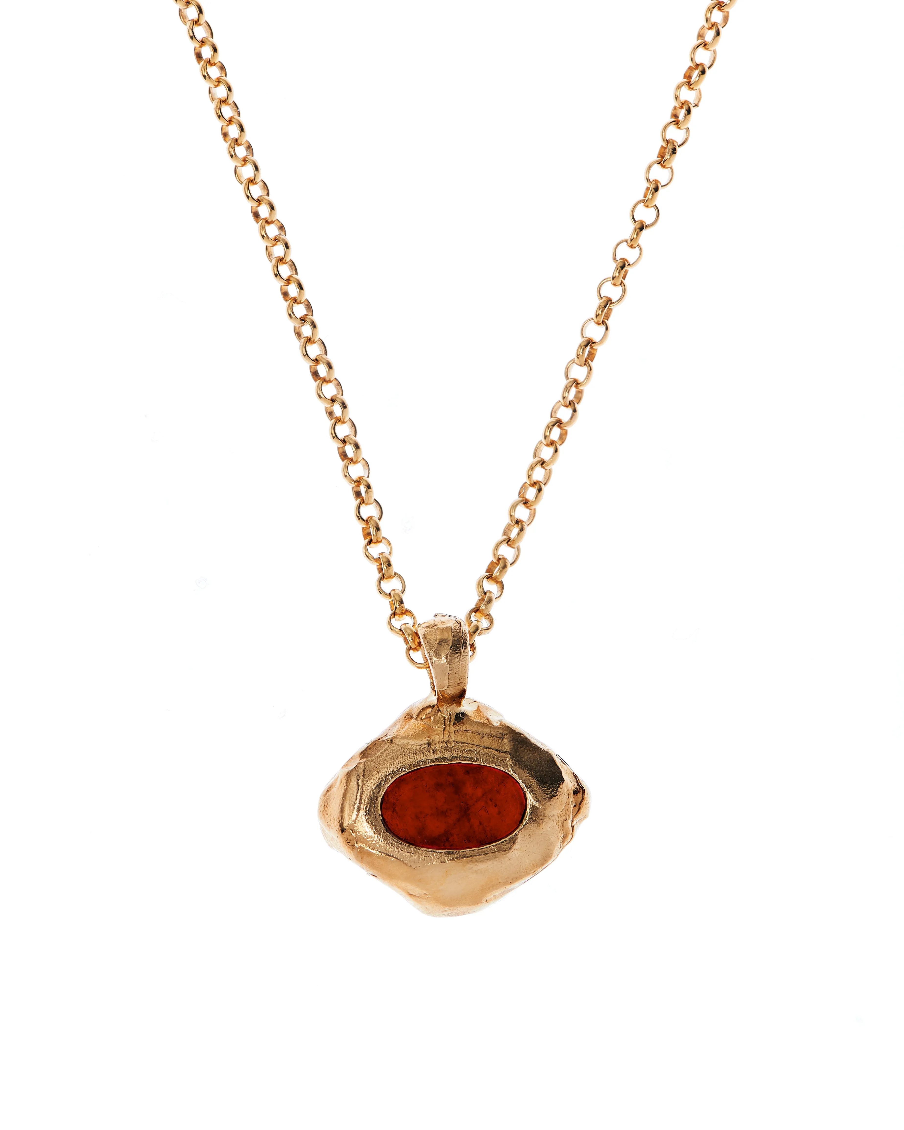 The Burning Desire Garnet Necklace Gold